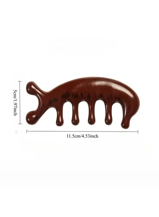 Five Finger Wooden Massage Comb Ergonomic Head Neck Massager For Muscle Relaxation - Image 2